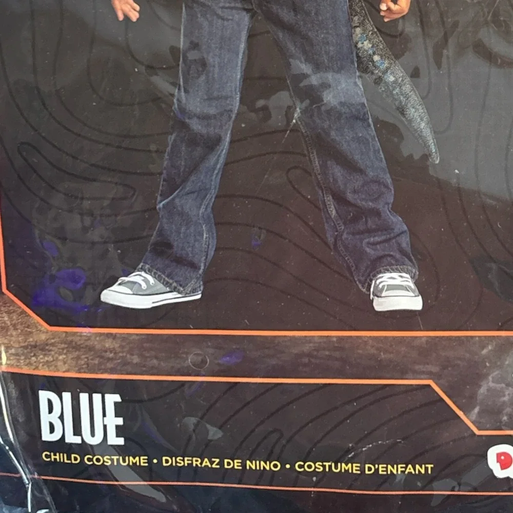 Disguise Jurassic World Blue Halloween Costume Boy's Size S (4-6) New‎ Complete